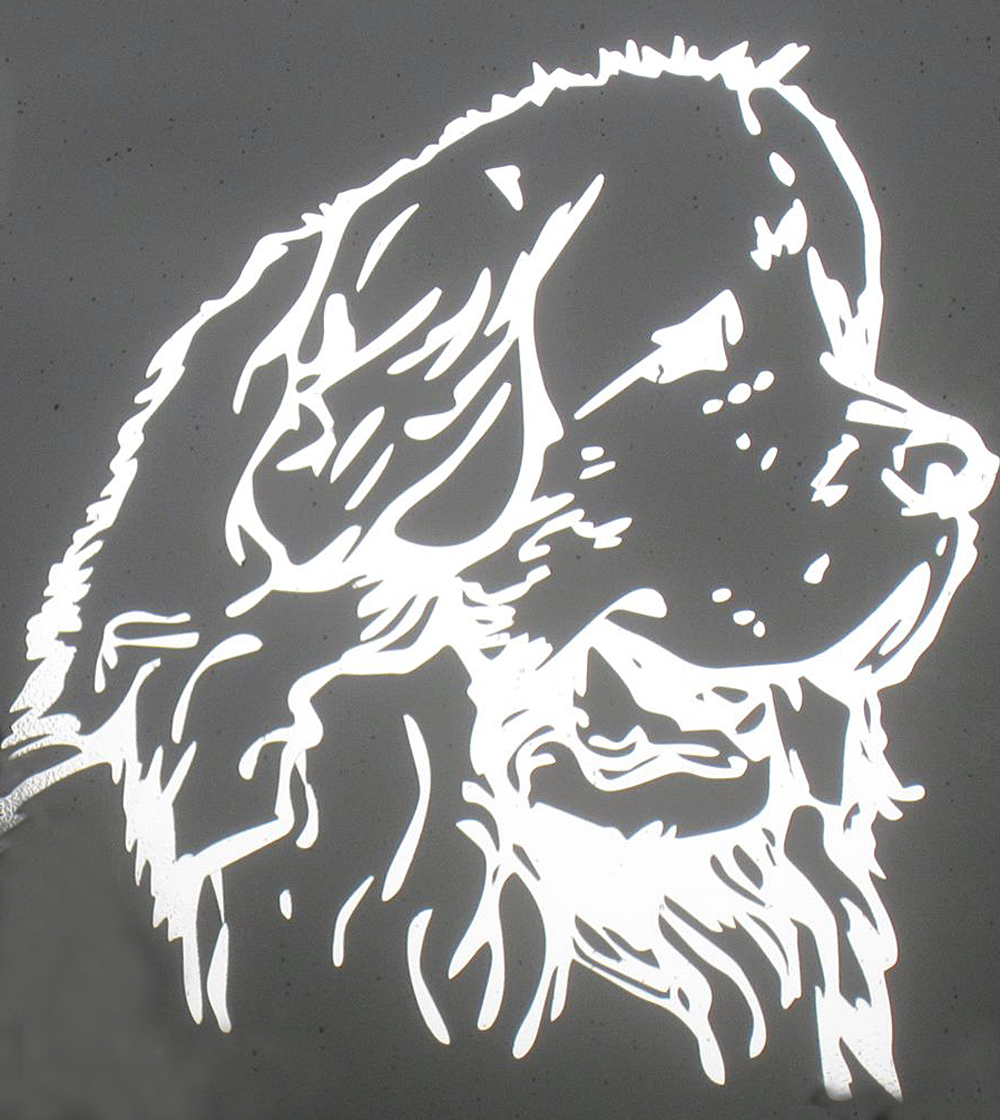 Neufi Kopf Aufkleber in zwei verschiedenen Größen